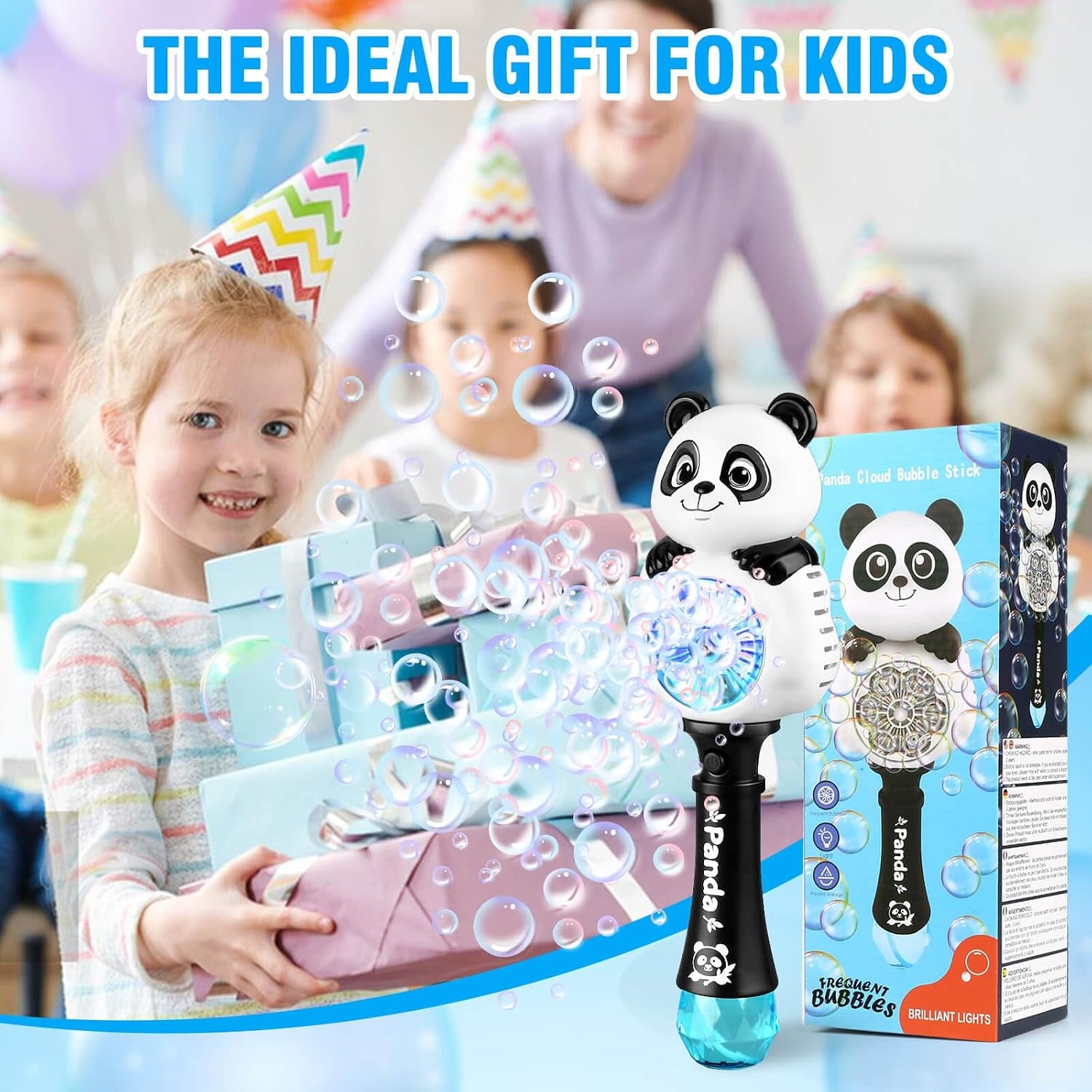 image:imageAooess Bubble Machine for Kids Ages 48 Years Old Light Up Bubble Wand