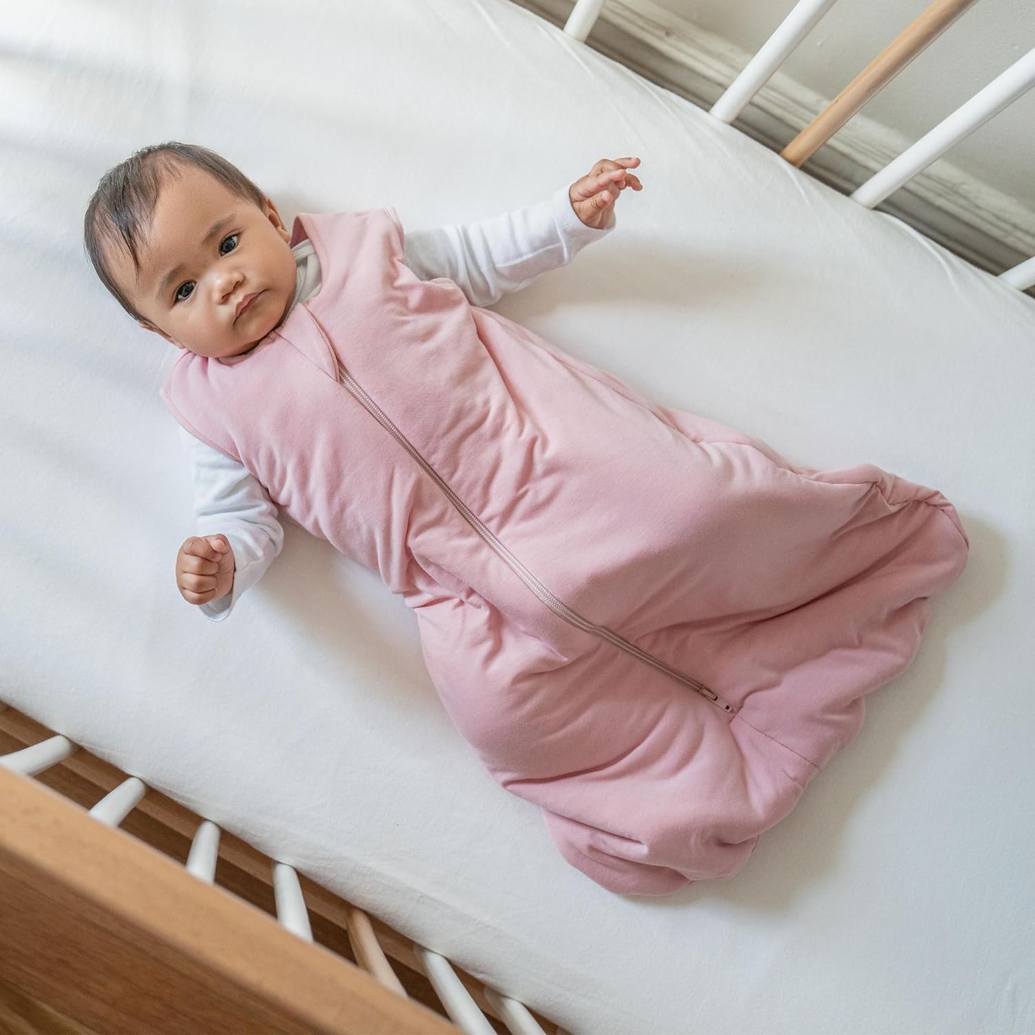 image:imageHALO SuperSoft Bamboo Wearable Blanket 15 TOG Buttery Soft Plush Baby Sleep Sack for Newborns Infants amp Toddlers HipHealthy Design Machine Washable 18 24 Months XLarge Storm GreyDusty Pink