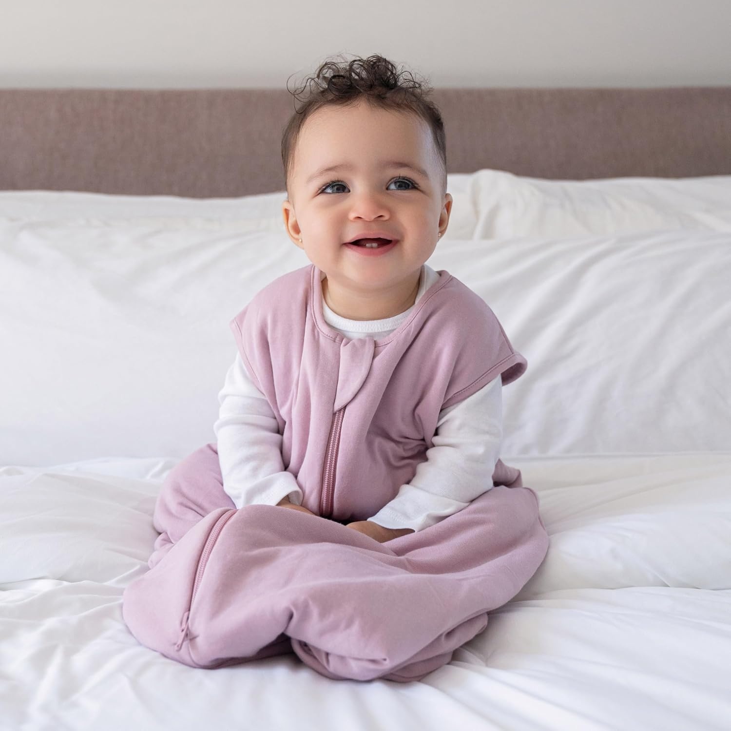 image:imageHALO SuperSoft Bamboo Wearable Blanket 15 TOG Buttery Soft Plush Baby Sleep Sack for Newborns Infants amp Toddlers HipHealthy Design Machine Washable 18 24 Months XLarge Storm GreyMauve