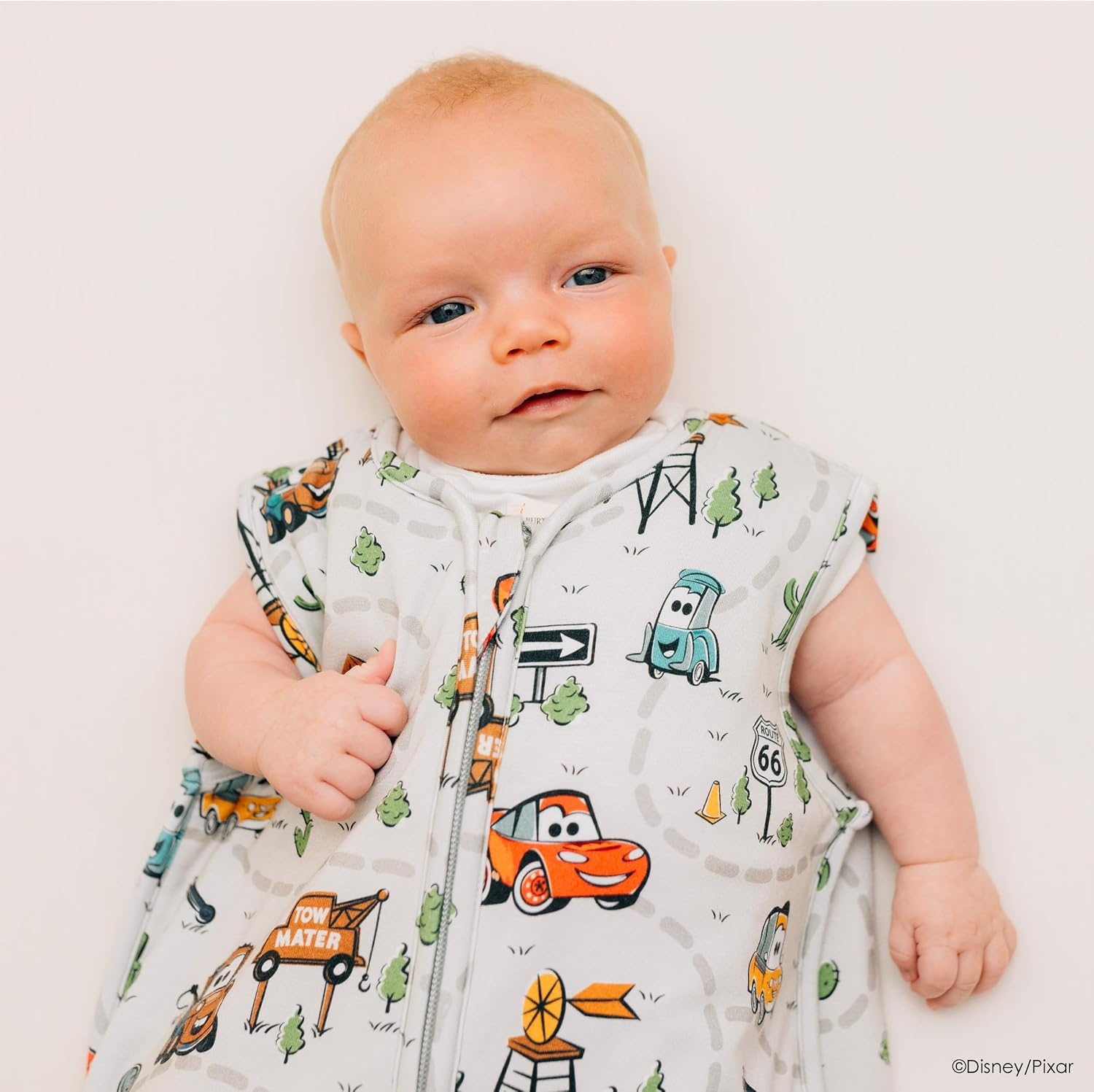 image:imageMilk Snob Disney Baby Sleeping Sack Sleeveless Sleep Bag and Wearable Zip Up Blanket for Girl and Boy Newborn Infant ShowerCars