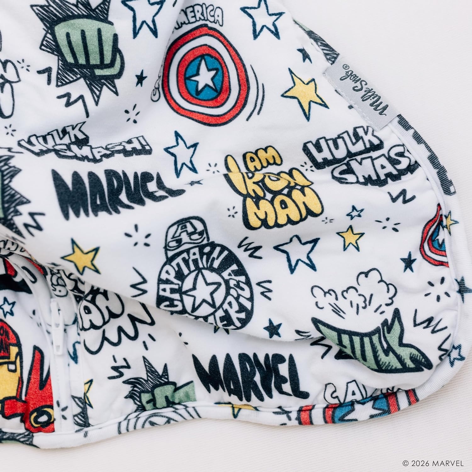 image:imageMilk Snob Disney Baby Sleeping Sack Sleeveless Sleep Bag and Wearable Zip Up Blanket for Girl and Boy Newborn Infant ShowerMighty Heroes