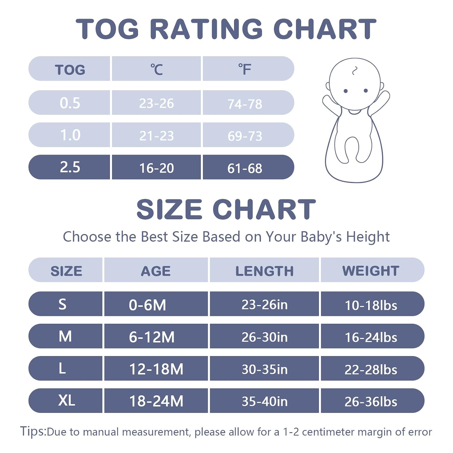 image:imageMosebears Sleep Sack Baby Winter Wearable Blanket with 2Way Zipper25 TOG Cotton Sleep Sack Unisex Calm Sage 612 MonthsFog Blue
