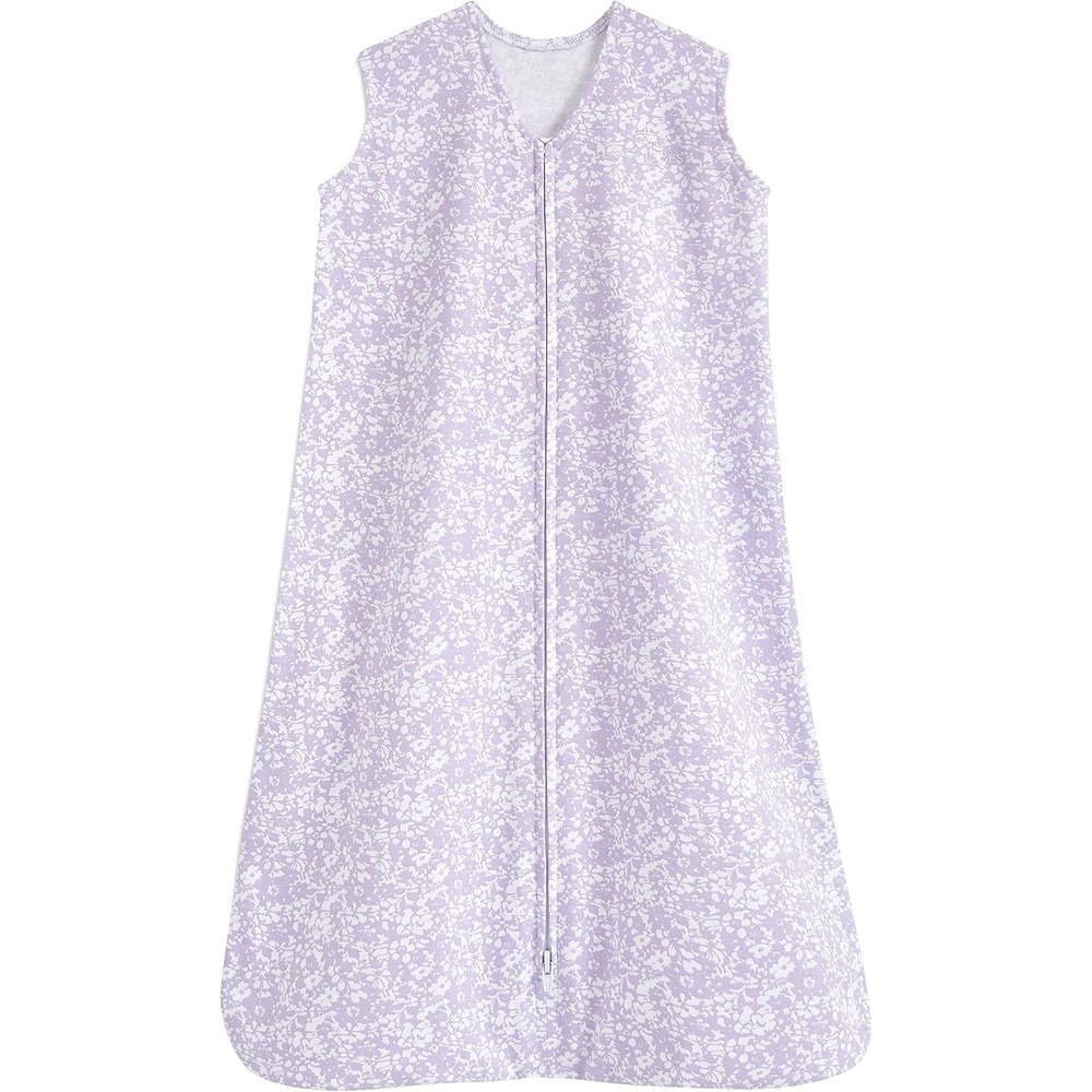 image:imageHALO SleepSack 100 Cotton Wearable Blanket Swaddle Transition Sleeping Bag TOG 05Aster Flowerspurple