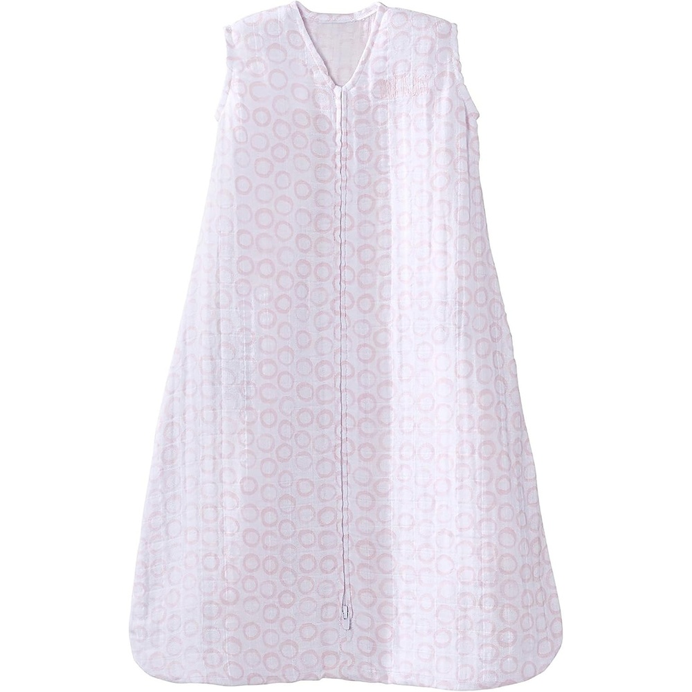 image:imageHALO SleepSack 100 Cotton Wearable Blanket Swaddle Transition Sleeping Bag TOG 05Circles Pink