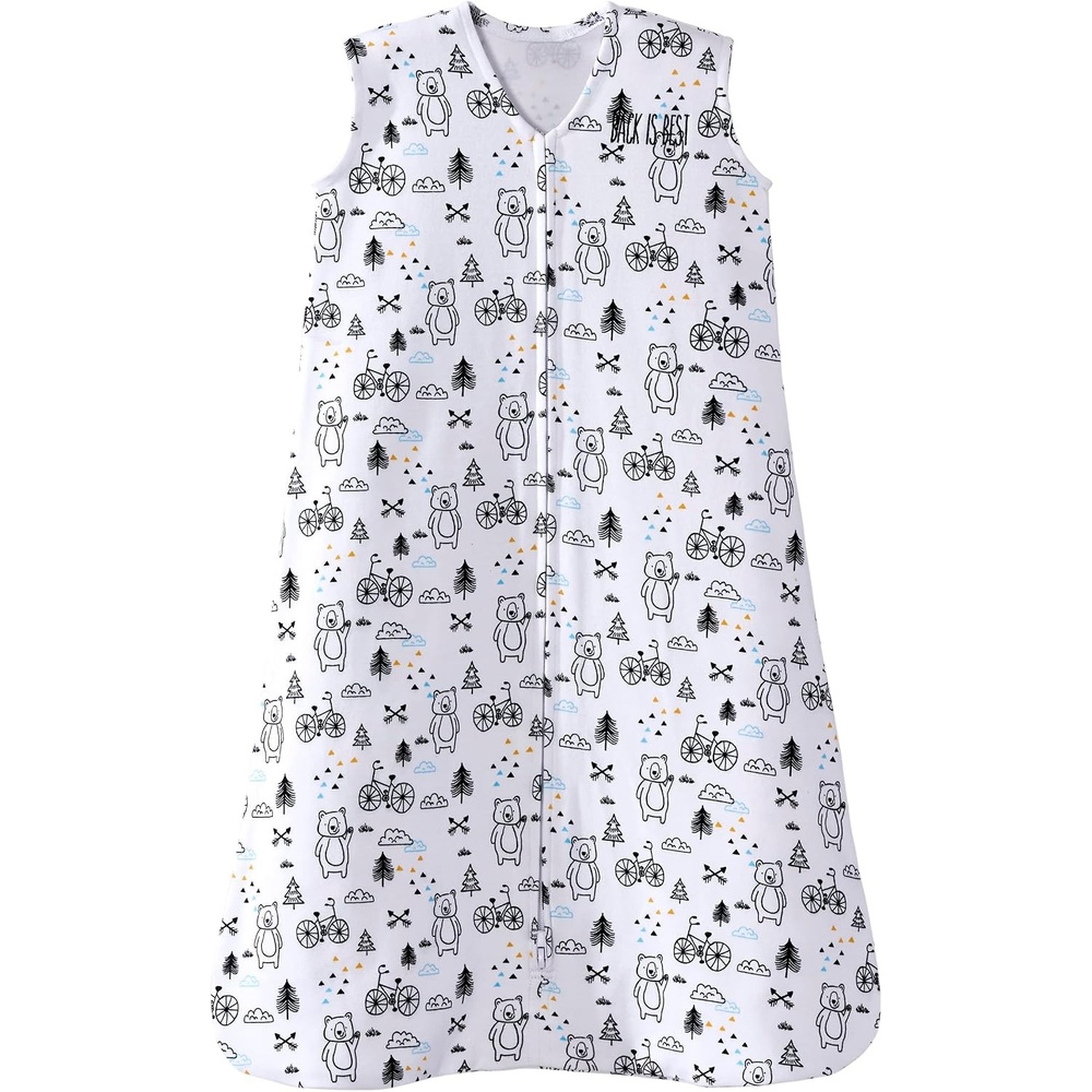 image:imageHALO SleepSack 100 Cotton Wearable Blanket Swaddle Transition Sleeping Bag TOG 05Huggy Bears