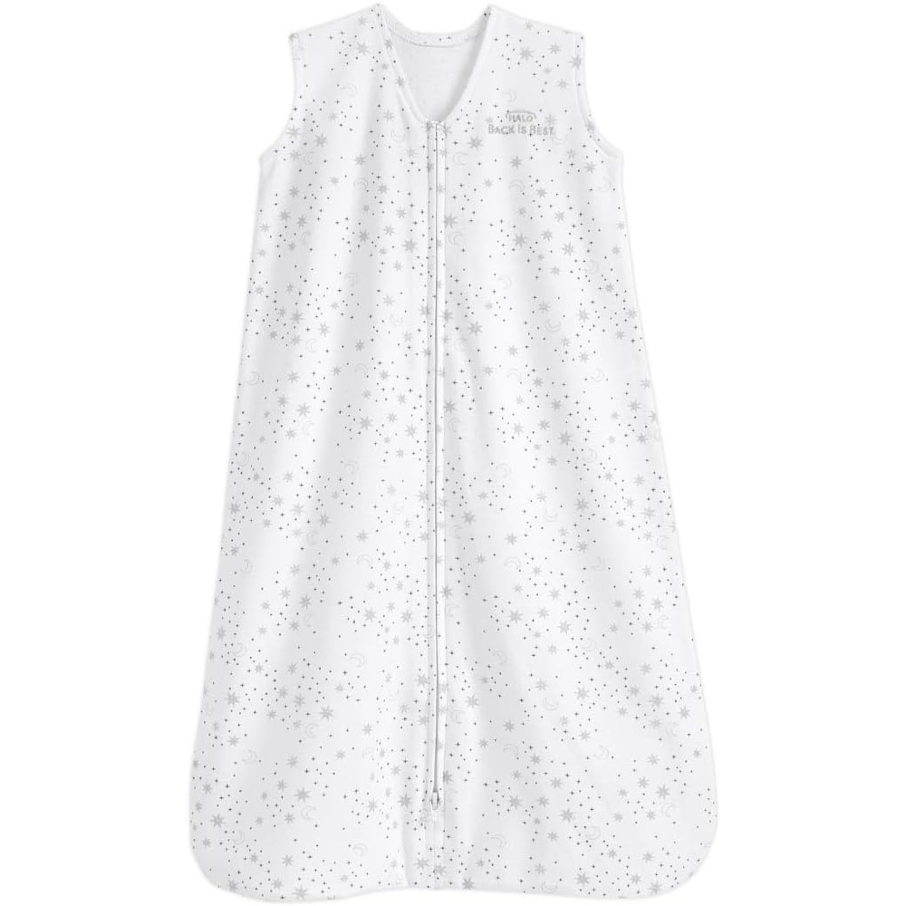 image:imageHALO SleepSack 100 Cotton Wearable Blanket Swaddle Transition Sleeping Bag TOG 05Midnight Moonsgrey