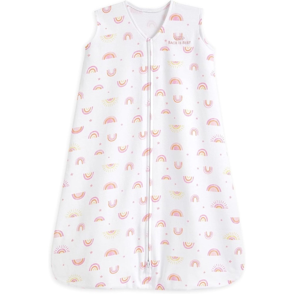 image:imageHALO SleepSack 100 Cotton Wearable Blanket Swaddle Transition Sleeping Bag TOG 05Sunshine Rainbows
