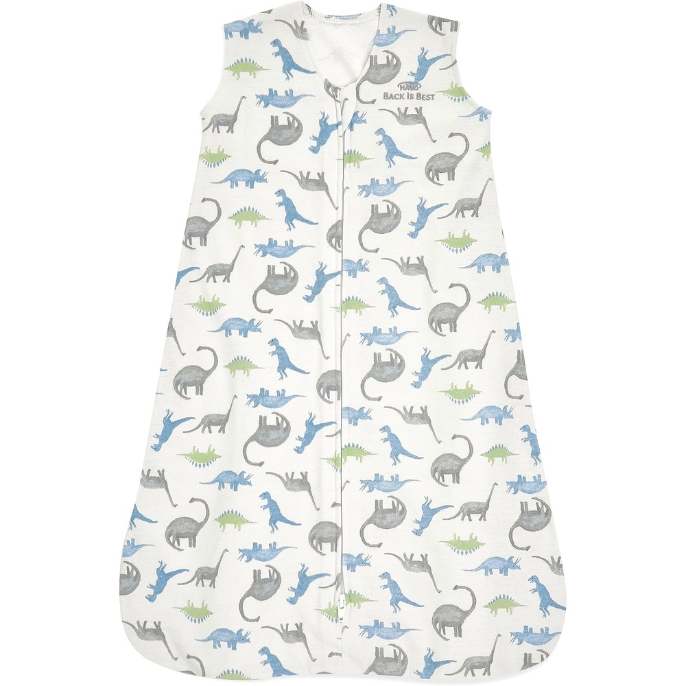 image:imageHALO SleepSack 100 Cotton Wearable Blanket Swaddle Transition Sleeping Bag TOG 05Watercolor Dinos