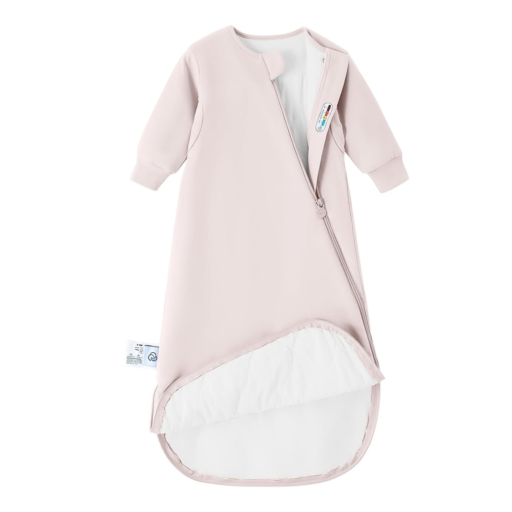 image:imageKaiyaBaby Organic Cotton Baby Sleep Sack Long Sleeve 10 TOG 618MPrimrose Pink