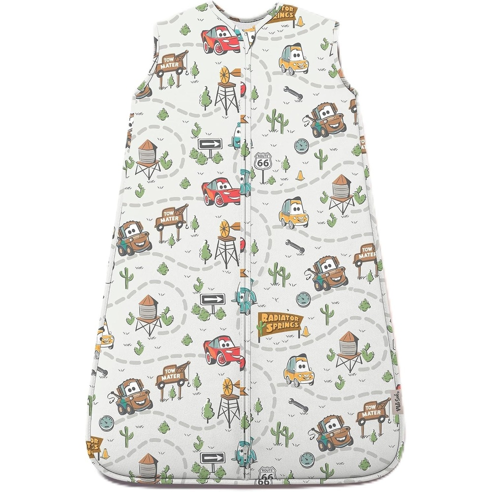 image:imageMilk Snob Disney Baby Sleeping Sack Sleeveless Sleep Bag and Wearable Zip Up Blanket for Girl and Boy Newborn Infant ShowerCars
