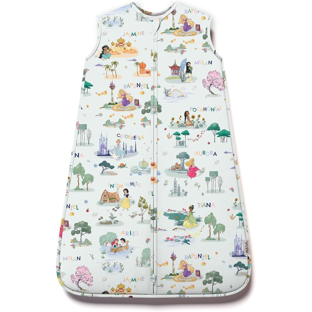 image:imageMilk Snob Disney Baby Sleeping Sack Sleeveless Sleep Bag and Wearable Zip Up Blanket for Girl and Boy Newborn Infant ShowerEnchanted Kingdoms