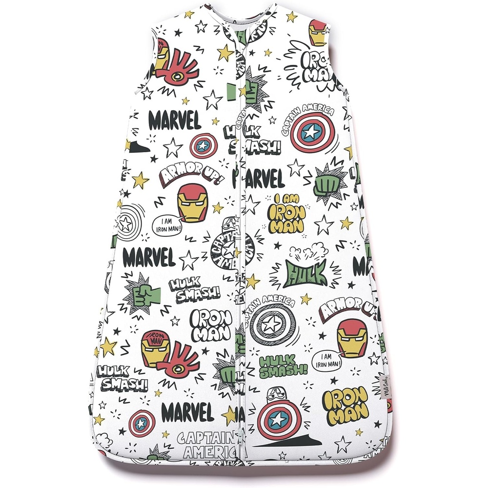 image:imageMilk Snob Disney Baby Sleeping Sack Sleeveless Sleep Bag and Wearable Zip Up Blanket for Girl and Boy Newborn Infant ShowerMighty Heroes