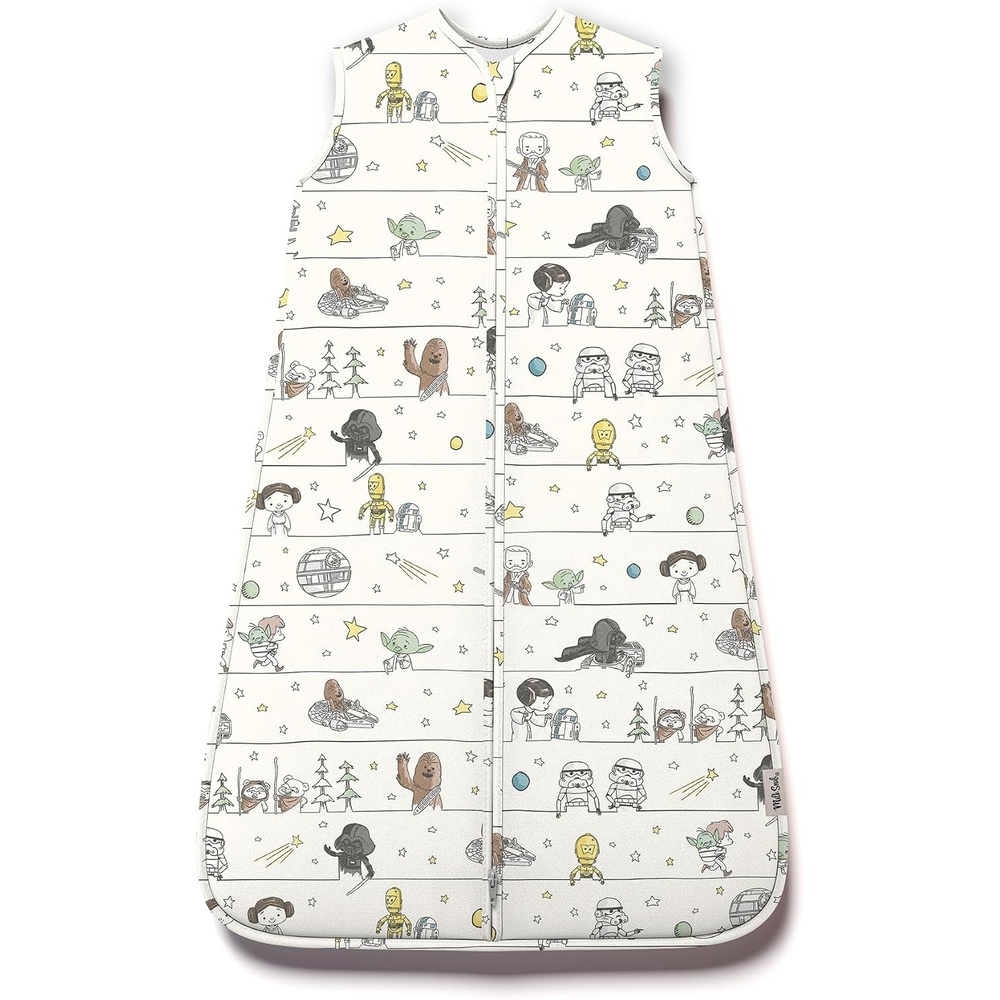 image:imageMilk Snob Disney Baby Sleeping Sack Sleeveless Sleep Bag and Wearable Zip Up Blanket for Girl and Boy Newborn Infant ShowerPrecious Padawans