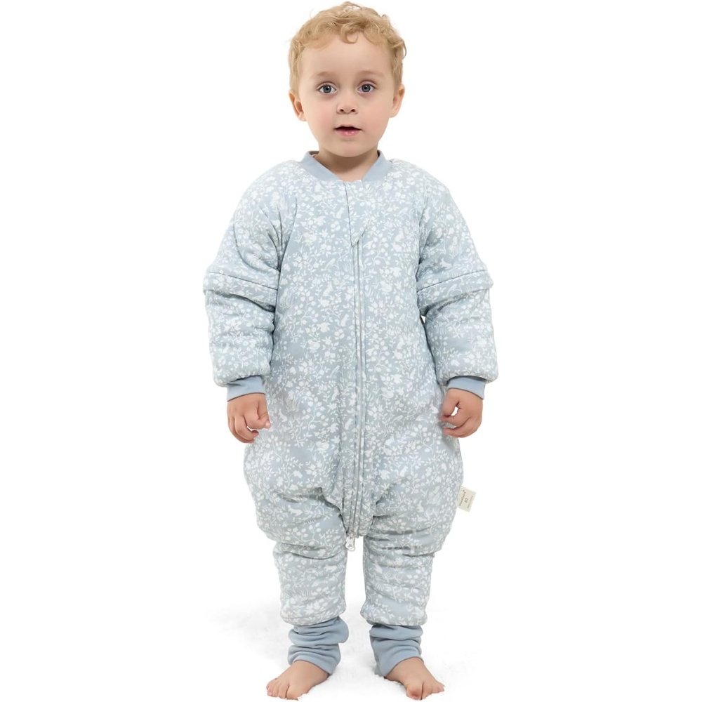 image:imageMosebears Cotton Toddler Sleep Sack with Feet 25 TOG Ultra Soft Toddler Sleeping Sack Walker Wearable BlanketRabbit