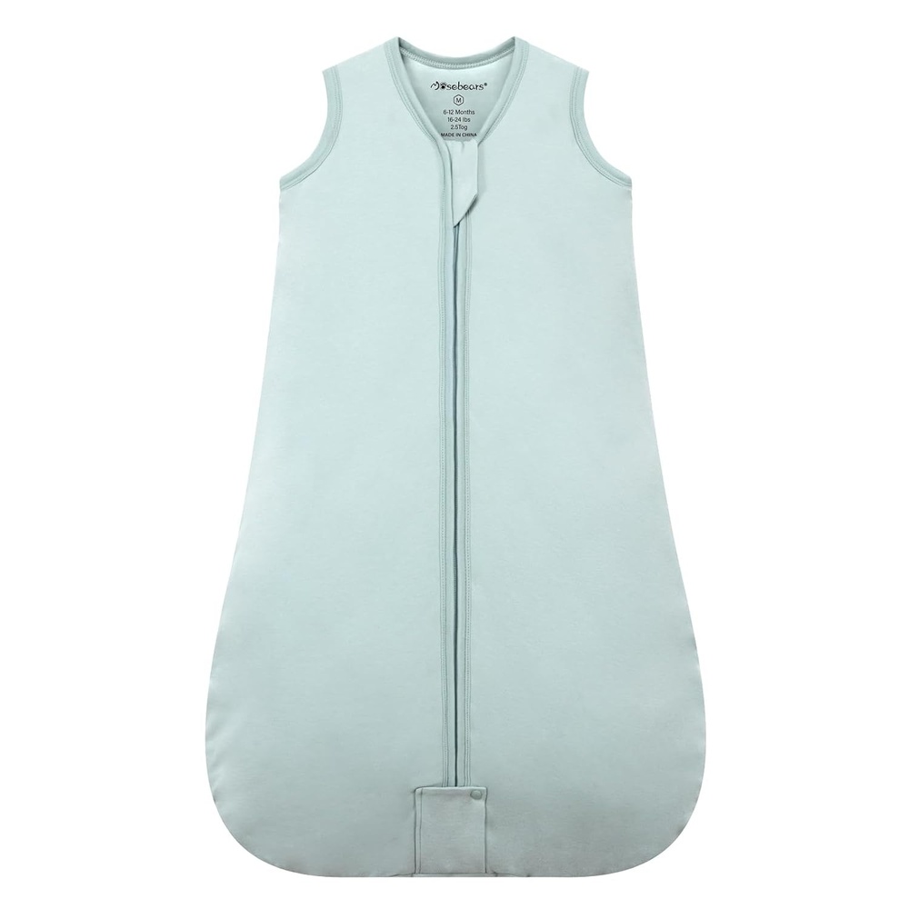image:imageMosebears Sleep Sack Baby Winter Wearable Blanket with 2Way Zipper25 TOG Cotton Sleep Sack Unisex Calm Sage 612 MonthsCalm Sage