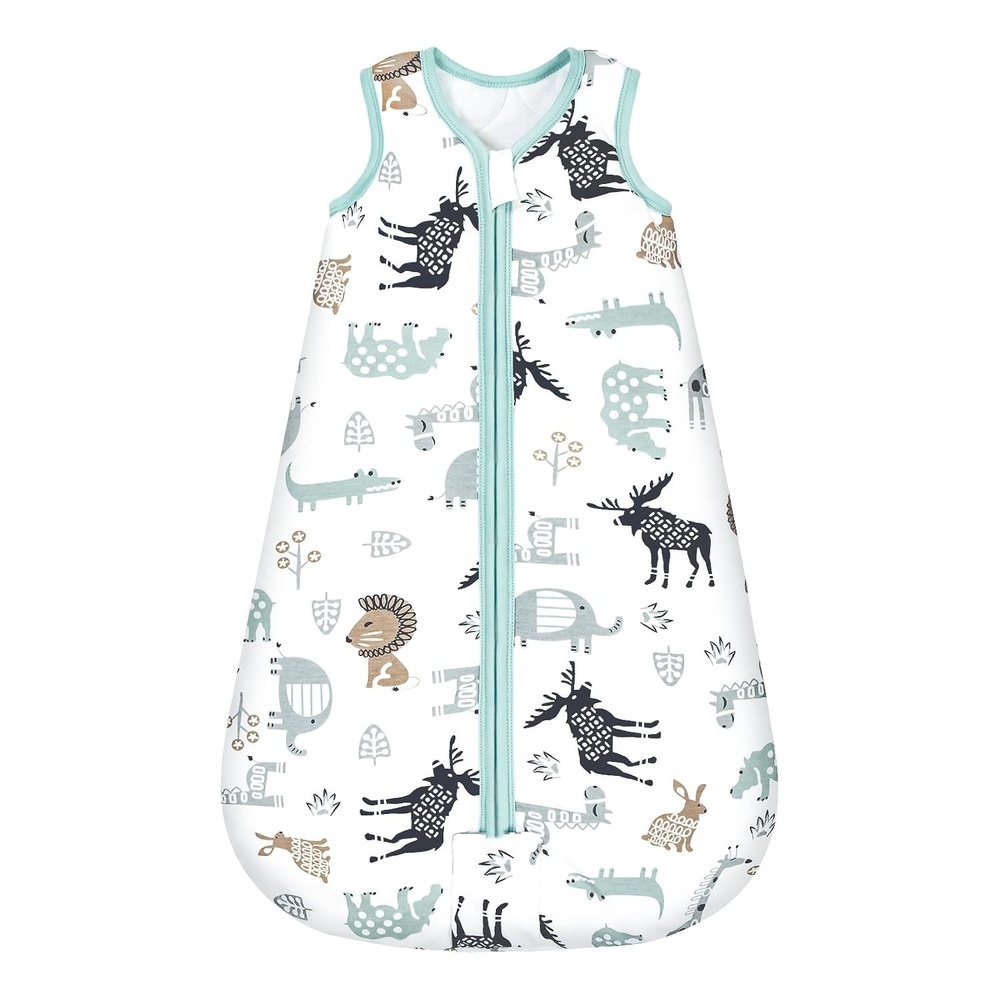 image:imageMosebears Sleep Sack Baby Winter Wearable Blanket with 2Way Zipper25 TOG Cotton Sleep Sack Unisex Calm Sage 612 MonthsDeer