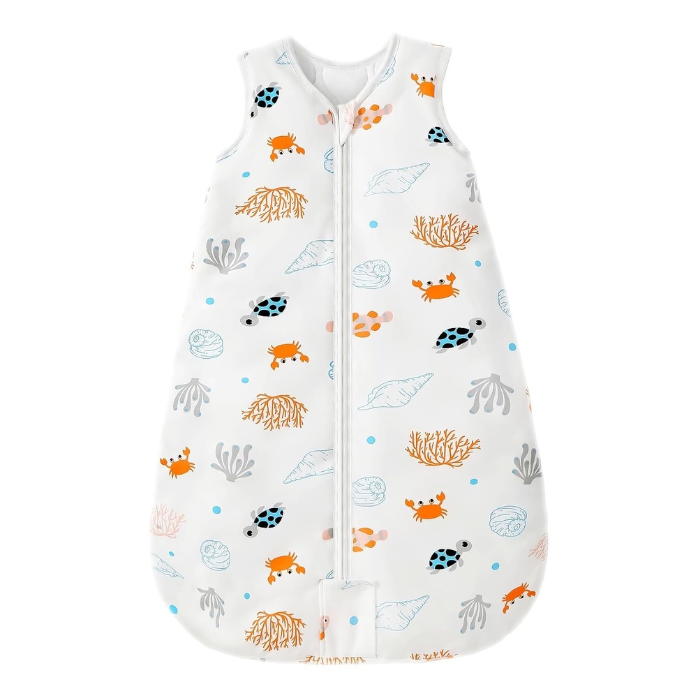image:imageMosebears Sleep Sack Baby Winter Wearable Blanket with 2Way Zipper25 TOG Cotton Sleep Sack Unisex Calm Sage 612 MonthsOcean Animal