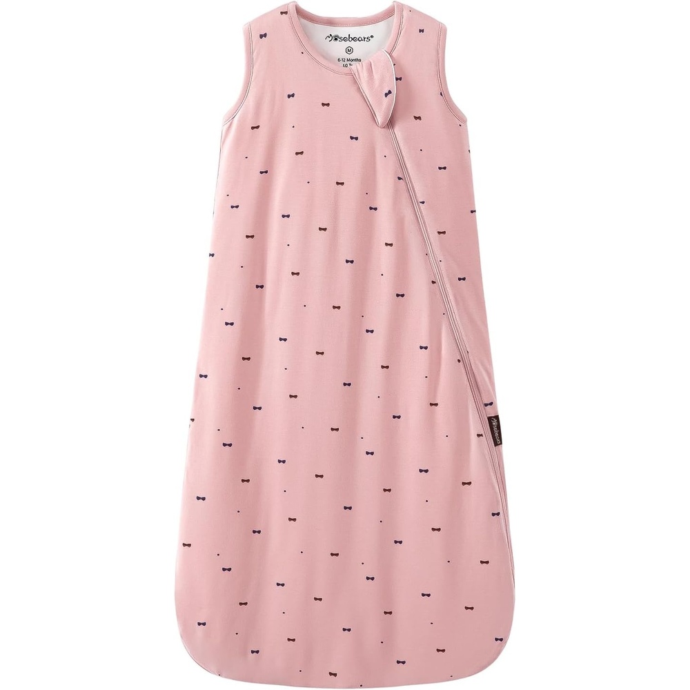 image:imageMosebears Unisex Baby Sleep Sack 10 TOG Supersoft Rayon Made from Bamboo Wearable Blanket with 2Way ZipperPink