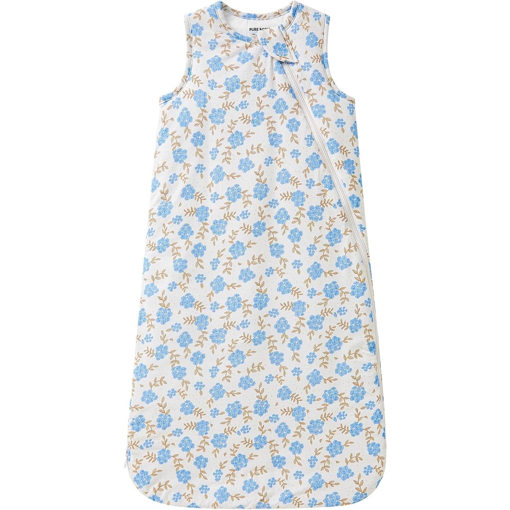 image:imagepureborn Baby Sleep Sack Viscose from Bamboo Wearable Blanket SXLBlue Meadow