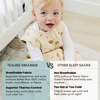 Dreamsuit: Toddler Sleep Sack with Legs, Rayon Made from Bamboo(Cookies)