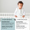 Dreamsuit: Toddler Sleep Sack with Legs, Rayon Made from Bamboo(Croissant)