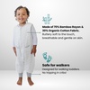 Dreamsuit: Toddler Sleep Sack with Legs, Rayon Made from Bamboo(Love Milk)