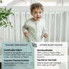 Dreamsuit: Toddler Sleep Sack with Legs, Rayon Made from Bamboo(Seashell)
