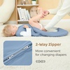 Freejoy Viscose From Bamboo Baby Sleep Sack, 1.5 TOG Infant Toddler Wearable, Buttery Soft Sleeping Bags(Blue)