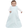 HALO SleepSack, 100% Cotton Wearable Blanket, Swaddle Transition Sleeping Bag, TOG 0.5(Aqua Feather)