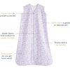 HALO SleepSack, 100% Cotton Wearable Blanket, Swaddle Transition Sleeping Bag, TOG 0.5(Aster Flowers-purple)