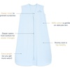 HALO SleepSack, 100% Cotton Wearable Blanket, Swaddle Transition Sleeping Bag, TOG 0.5(Baby Blue)