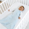HALO SleepSack, 100% Cotton Wearable Blanket, Swaddle Transition Sleeping Bag, TOG 0.5(Baby Blue)