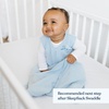HALO SleepSack, 100% Cotton Wearable Blanket, Swaddle Transition Sleeping Bag, TOG 0.5(Baby Blue)