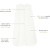 HALO SleepSack, 100% Cotton Wearable Blanket, Swaddle Transition Sleeping Bag, TOG 0.5(Cream)