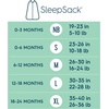 HALO SleepSack, 100% Cotton Wearable Blanket, Swaddle Transition Sleeping Bag, TOG 0.5(Grey Open Circles)