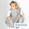 HALO SleepSack, 100% Cotton Wearable Blanket, Swaddle Transition Sleeping Bag, TOG 0.5(Heather Grey)