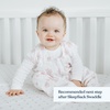 HALO SleepSack, 100% Cotton Wearable Blanket, Swaddle Transition Sleeping Bag, TOG 0.5(Wildflower Blush)
