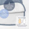 KaiyaBaby Organic Cotton Baby Sleep Sack, Long Sleeve 1.0 TOG, 6-18M(Blue Flint Stone)