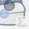 KaiyaBaby Organic Cotton Baby Sleep Sack, Long Sleeve 1.0 TOG, 6-18M(Blue Sky)