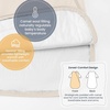 KaiyaBaby Organic Cotton Baby Sleep Sack, Long Sleeve 1.0 TOG, 6-18M(Cream)