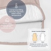 KaiyaBaby Organic Cotton Baby Sleep Sack, Long Sleeve 1.0 TOG, 6-18M(Dusty Pink)