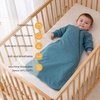 KaiyaBaby Organic Cotton Baby Sleep Sack, Long Sleeve 1.0 TOG, 6-18M(Forest Green)