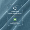 KaiyaBaby Organic Cotton Baby Sleep Sack, Long Sleeve 1.0 TOG, 6-18M(Forest Green)