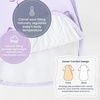 KaiyaBaby Organic Cotton Baby Sleep Sack, Long Sleeve 1.0 TOG, 6-18M(Lavender Bowa)