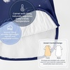 KaiyaBaby Organic Cotton Baby Sleep Sack, Long Sleeve 1.0 TOG, 6-18M(Milky Way)