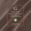 KaiyaBaby Organic Cotton Baby Sleep Sack, Long Sleeve 1.0 TOG, 6-18M(Mocha Brown)