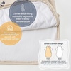 KaiyaBaby Organic Cotton Baby Sleep Sack, Long Sleeve 1.0 TOG, 6-18M(Moonlit)