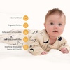 KaiyaBaby Organic Cotton Baby Sleep Sack, Long Sleeve 1.0 TOG, 6-18M(Moonlit)