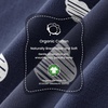 KaiyaBaby Organic Cotton Baby Sleep Sack, Long Sleeve 1.0 TOG, 6-18M(Navy Sky)