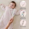 KaiyaBaby Organic Cotton Baby Sleep Sack, Long Sleeve 1.0 TOG, 6-18M(Primrose Pink)